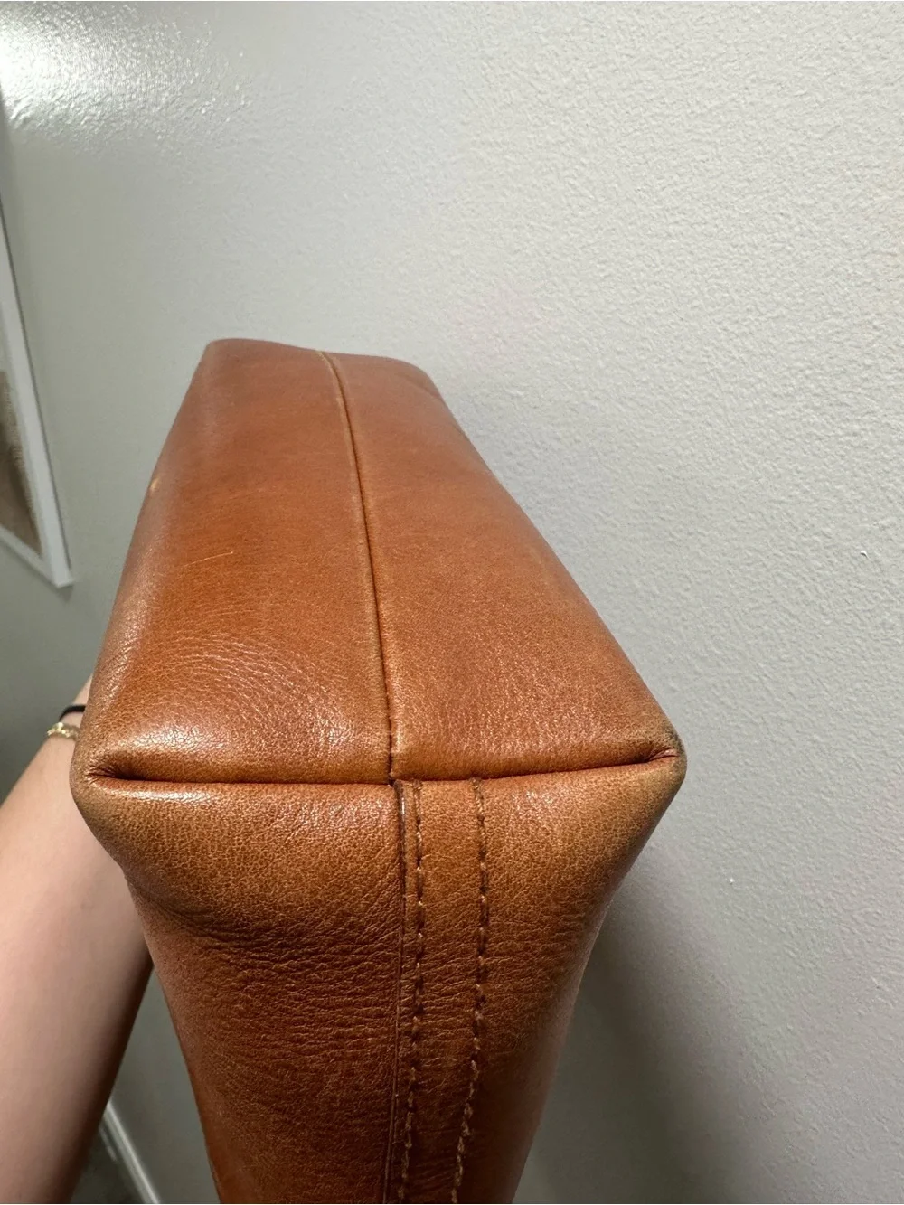Madewell Medium Transport Tote Crossbody Bag English Saddle Leather
